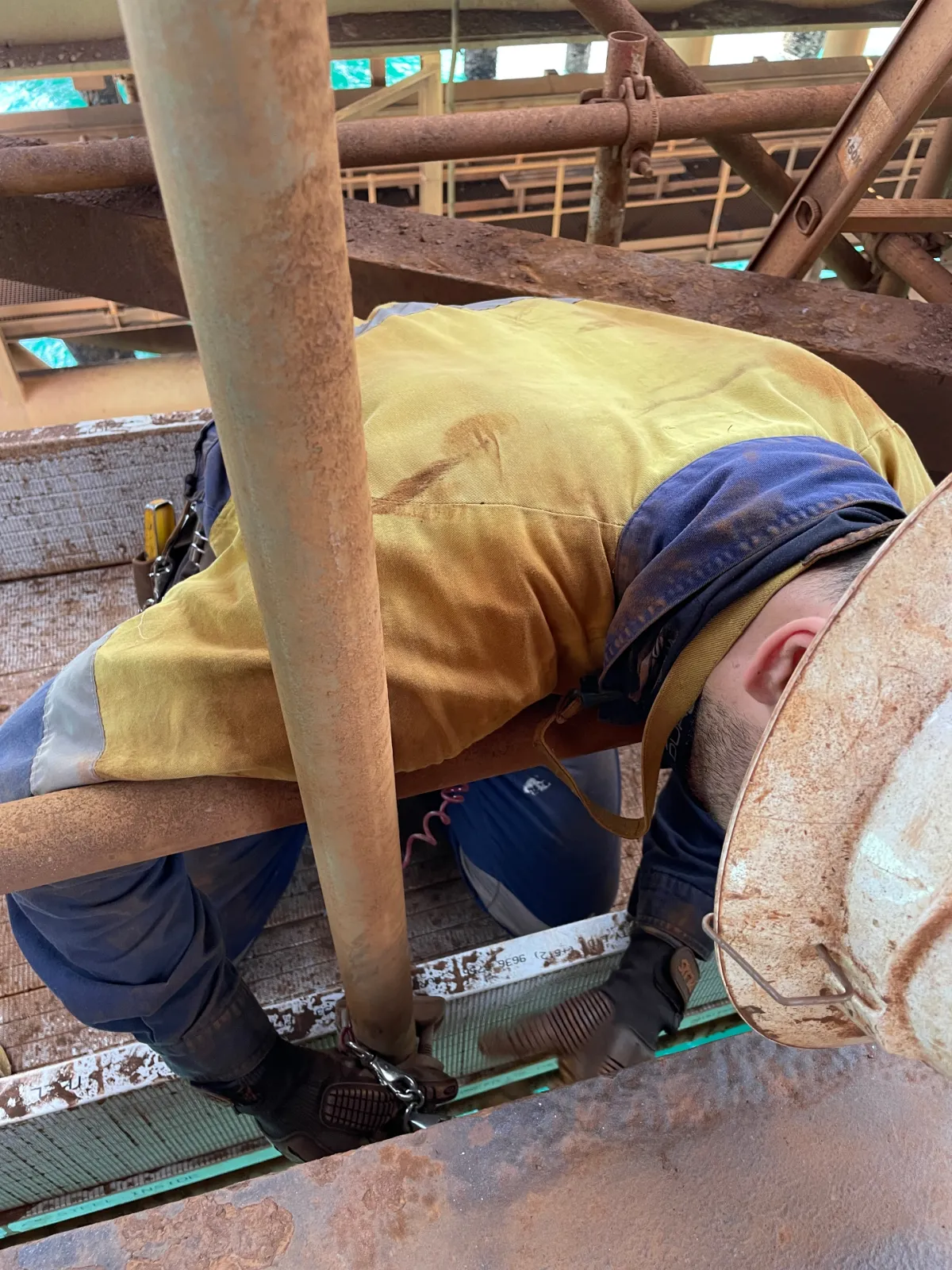 Team working on-site
